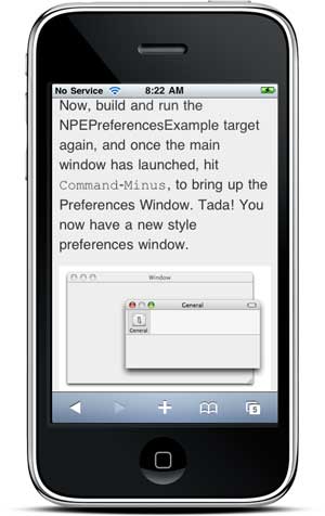 Image of Clippable Mobile on the iPhone