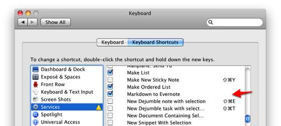 System Preferences - Keyboard Screenshot}
