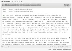 Markdown QuickTags Screenshot