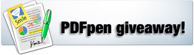 PDFpen giveaway header image