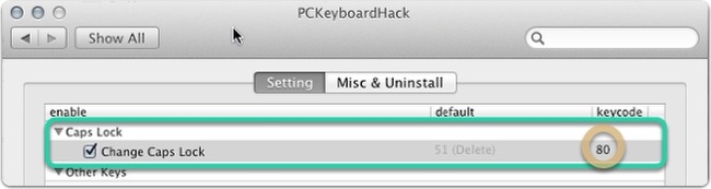 PCKeyboardHack setting