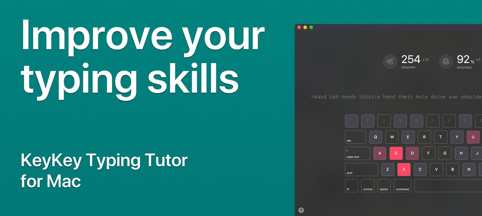 Keykey 2 2 – typing tutor lessons for beginners