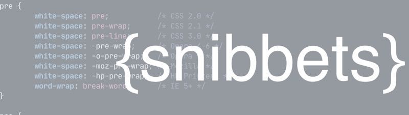 Snibbets banner