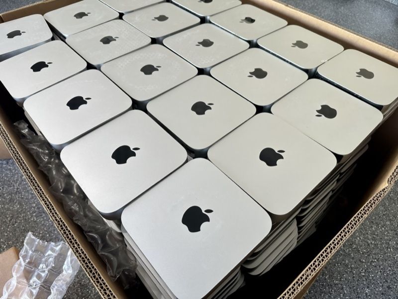Oodles of Mac minis in a box