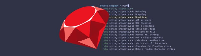 Ruby snippets banner image